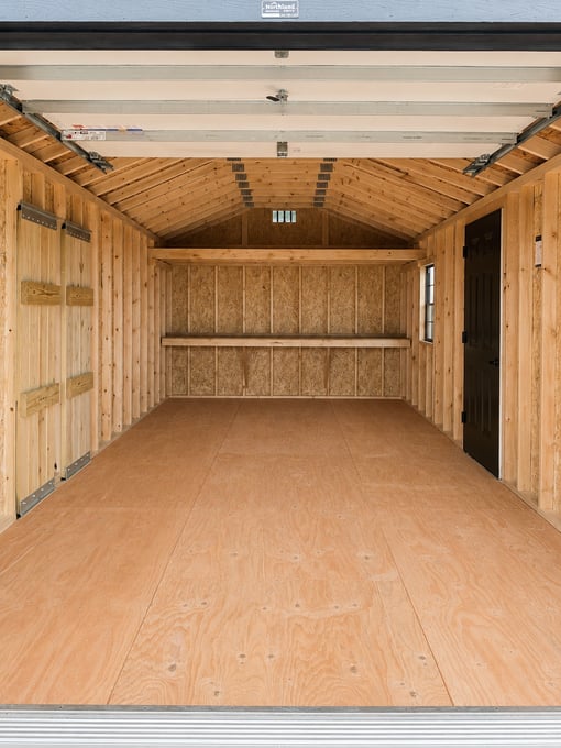 12'x24' Ranch Gable Wood Panel Garage