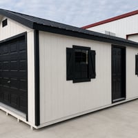 12'x24' Ranch Gable Wood Panel Garage