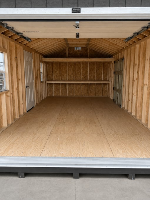 12'x24' Ranch Gable Wood Panel Garage