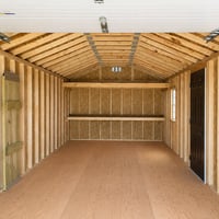 12'x28' Ranch Gable Wood Panel Garage
