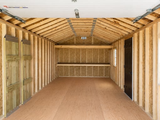 12'x28' Ranch Gable Wood Panel Garage