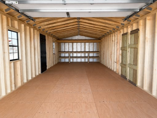 14'x32' Ranch Gable Wood Panel Garage