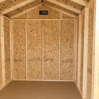 8'x10' Economy Ranch Gable Wood Shed