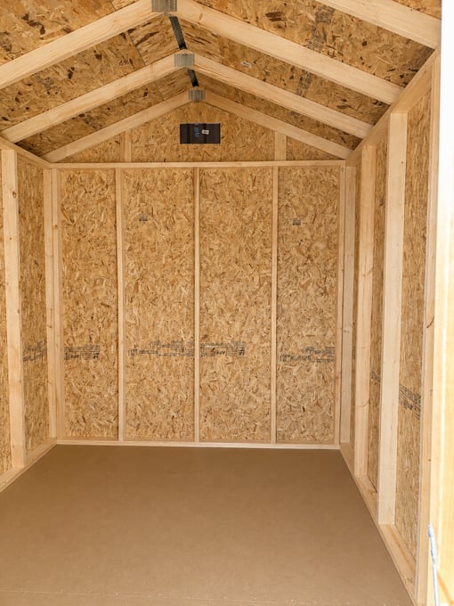8'x10' Economy Ranch Gable Wood Shed