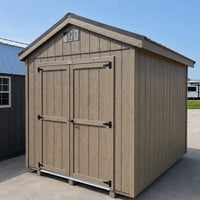 8'x10' Economy Ranch Gable Wood Shed