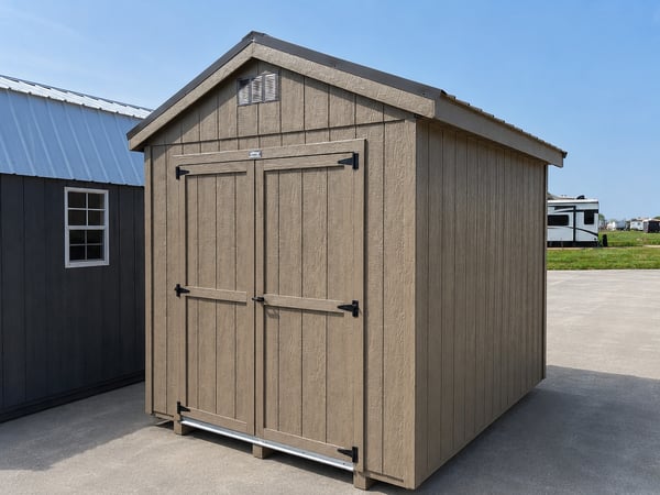 8'x10' Economy Ranch Gable Wood Shed