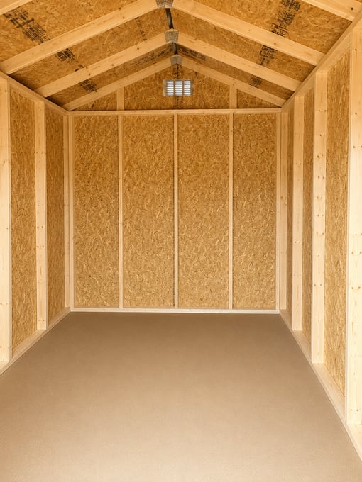 8'x10' Economy Ranch Gable Wood Shed