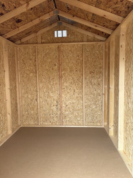 8'x10' Economy Ranch Gable Wood Shed