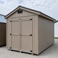 8'x10' Economy Ranch Wood Panel Shed
