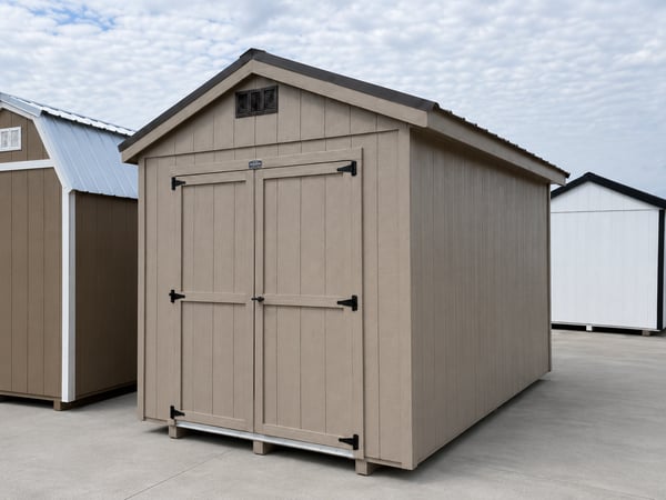 75705 8'x10' Economy Ranch Wood Panel Shed