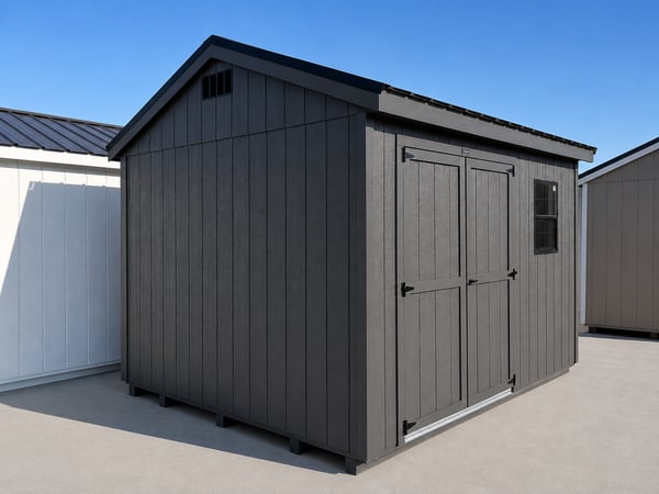 10'x12' Economy Ranch Gable Wood Shed
