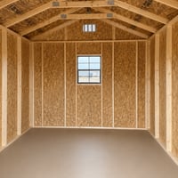 10'x12' Economy Ranch Gable Wood Shed