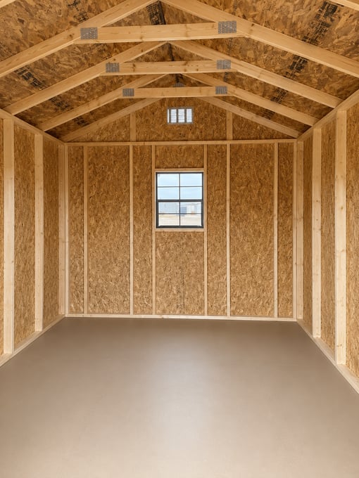10'x12' Economy Ranch Gable Wood Shed