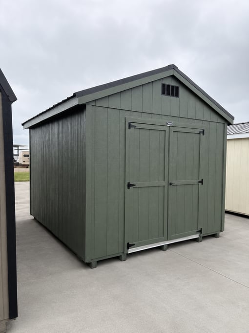 10'x12' Economy Ranch Gable Wood Shed