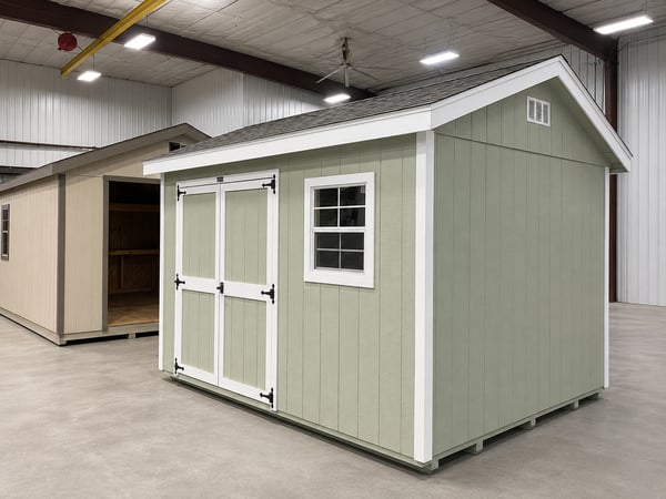 10'x12' Ranch Gable Wood Panel Shed