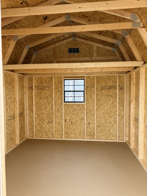 10'x12' Economy High Barn Wood Shed