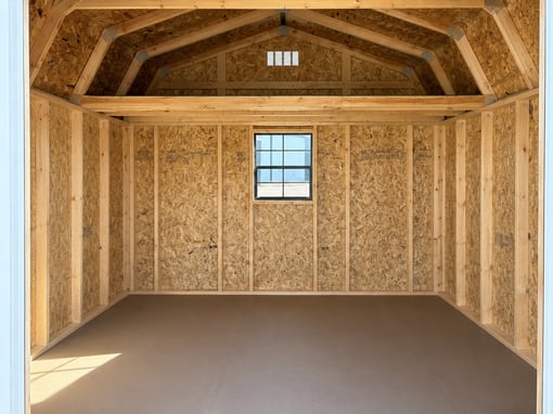 10'x12' Economy High Barn Wood Shed