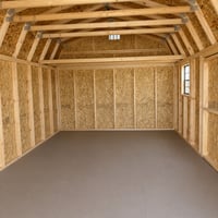 12'x20' Economy High Barn Wood Shed
