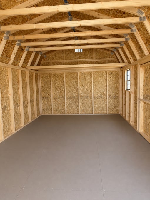 12'x20' Economy High Barn Wood Shed