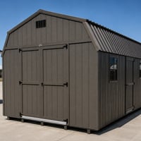 12'x20' Economy High Barn Wood Shed