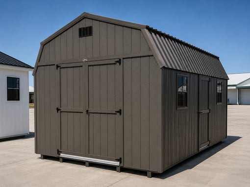 12'x20' Economy High Barn Wood Shed