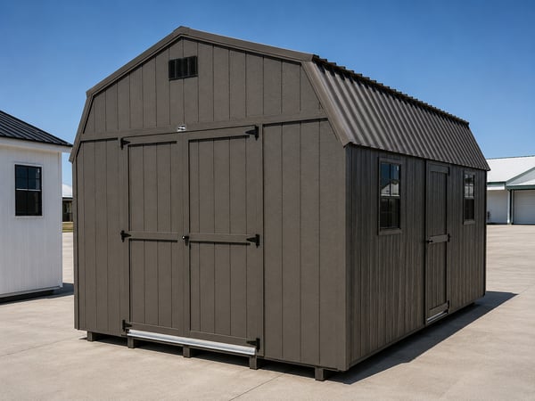 12'x20' Economy High Barn Wood Shed