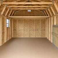 12'x20' Economy High Barn Wood Shed