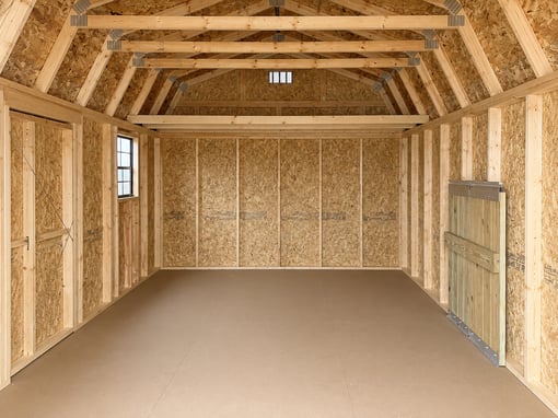 12'x20' Economy High Barn Wood Shed