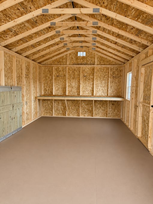 12'x20' Economy Ranch Gable Wood Shed