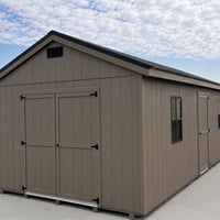 12'x24' Economy Ranch Gable Wood Shed