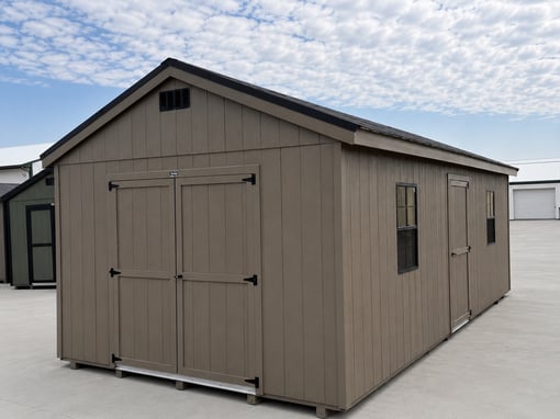 12'x24' Economy Ranch Gable Wood Shed