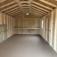12'x24' Economy Ranch Gable Wood Shed