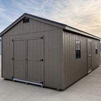 12'x24' Economy Ranch Gable Wood Shed