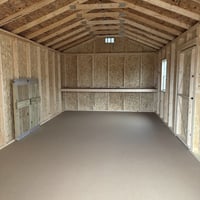 12'x24' Economy Ranch Gable Wood Shed