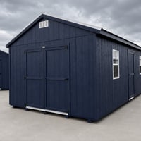 12'x24' Economy Ranch Gable Wood Shed