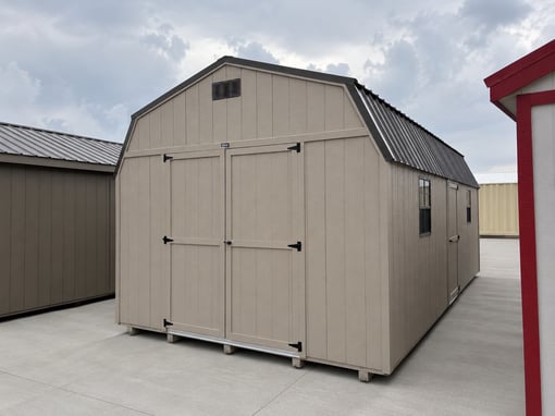 12'x24' Economy High Barn Wood Shed