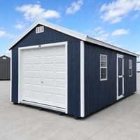76295 12'x24' Economy Ranch Wood Panel Garage