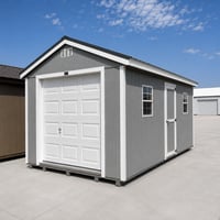 10'x20' Economy Ranch Wood Panel Garage