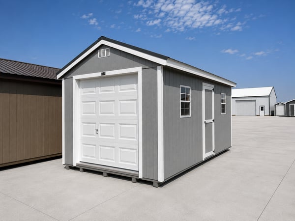 10'x20' Economy Ranch Wood Panel Garage