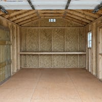 10'x20' Economy Ranch Wood Panel Garage