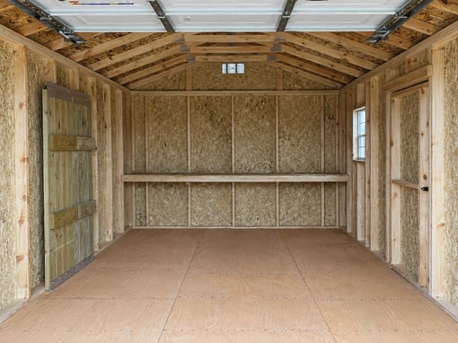 10'x20' Economy Ranch Wood Panel Garage