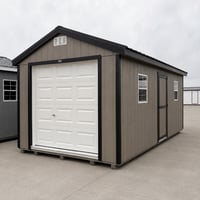 10'x20' Economy Ranch Wood Panel Garage