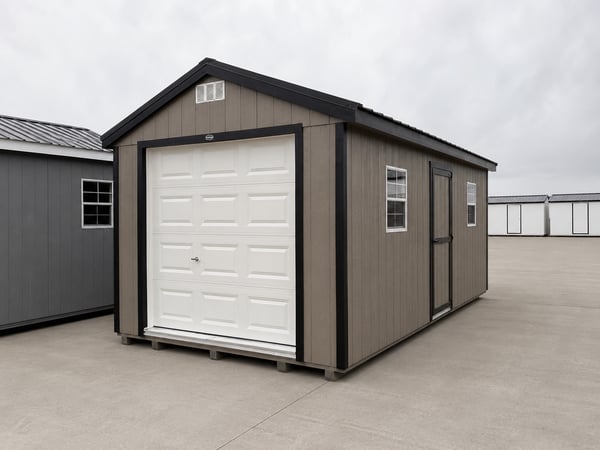 10'x20' Economy Ranch Wood Panel Garage