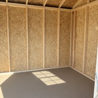 10'x16' Economy Ranch Gable Wood Shed