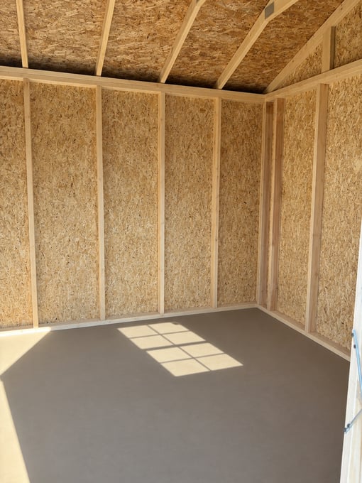 10'x16' Economy Ranch Gable Wood Shed