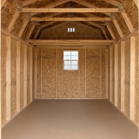 10'x16' Economy High Barn Wood Shed