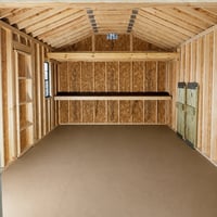 76447-1 12'x20' Ranch Gable Wood Panel Shed
