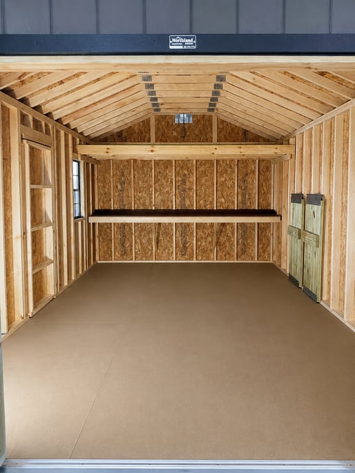 76447-1 12'x20' Ranch Gable Wood Panel Shed