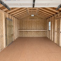 12'x24' Economy Ranch Wood Panel Garage