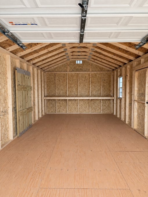 12'x24' Economy Ranch Wood Panel Garage
